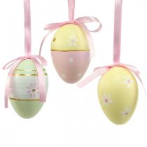 Product Easter eggs for hanging decorative eggs colorful Ø4cm H6cm 6 pieces