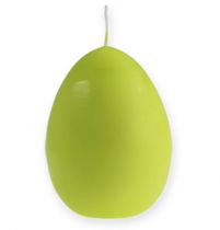 Egg candle lime 14cm