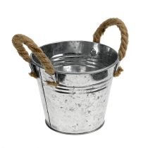 Product Bucket with rope handles Ø14cm H12cm