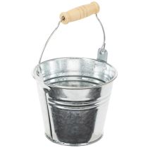 Product Bucket Ø10cm H8cm 10 pcs. Zinc, shiny