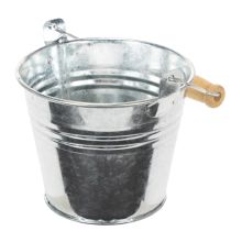 Product Bucket Ø10cm H8cm 10 pcs. Zinc, shiny