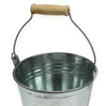 Product Bucket Ø10cm H8cm 10 pcs. Zinc shiny