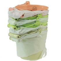 Product Bucket with handle primrose pot metal pastel 11,5×8,5cm 8 pcs