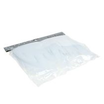 Product Icicle deco white with glitter 2m