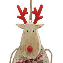 Product Moose / heart hanger birch 23cm 2pcs