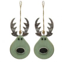 Product Moose head mint for hanging 14.5cm x 7.2cm 4 pcs