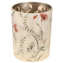 Product Elegant candle holder with floral motif for harmonious room design, 12.5cm, 2 pieces