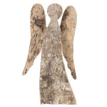 Product Angel figure made of wood with birch bark, 30cm