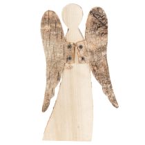 Product Angel figure made of wood with birch bark, 30cm