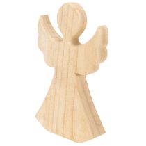 Product Wooden angel decorative figure made of light natural wood, Christmas decoration, 30cm