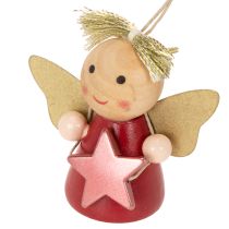 Product Decorative angel pendant with star for hanging, 5cm, 9 pieces