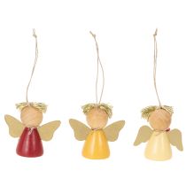 Product Decorative angel pendant with star for hanging, 5cm, 9 pieces