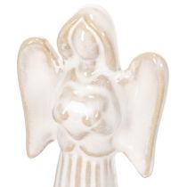 Product Angel bowl decoration with small figure and round tealight holder 10cm 3pcs