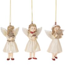 Product Decorative Angel Tree Ornaments, Vintage Look, for Christmas, 10cm, 3 Pieces
