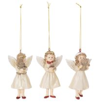 Product Decorative Angel Tree Ornaments, Vintage Look, for Christmas, 10cm, 3 Pieces