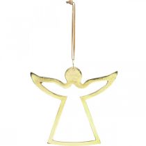 Product Metal pendants, decorative angels, golden advent decoration 15 × 16.5cm