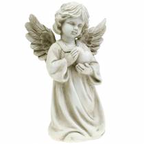 Deco angel with heart H25cm