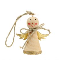 Product Angel for hanging natural, gold 8cm 4 pcs