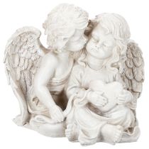 Product Angel Decoration Children's Angel Couple with Heart Sculpture 24cm