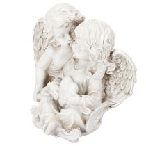 Product Angel Decoration Children's Angel Couple with Heart Sculpture 24cm