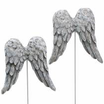 Decorative plug angel wings 10cm 3pcs