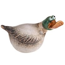 Product Duck Decoration Ceramic Spring Drake Brown Green L15cm 2 Pcs