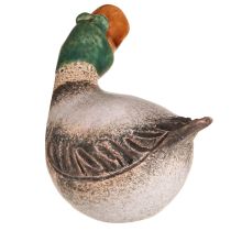 Product Duck Decoration Ceramic Spring Drake Brown Green L15cm 2 Pcs