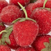 Product Artificial strawberry decorative objects for elegant interiors and celebrations, 4cm, 24 pieces