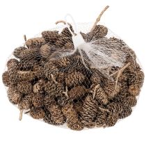 Product Alder cones, natural product for decoration and crafting, gold, 3cm, 300g
