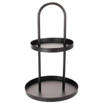 Product Metal double-tiered round decorative tray 58cm