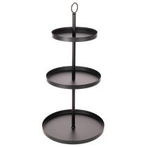 Product Three-tiered metal round serving stand for multi-tiered table decoration, 61cm