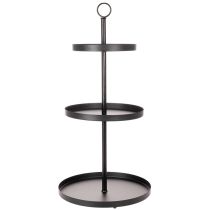Product Three-tiered metal round serving stand for multi-tiered table decoration, 61cm