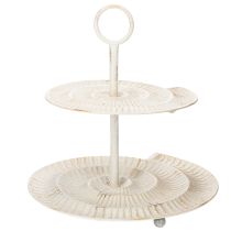 Product Vintage tiered serving stand for stylish decoration in the living room or on the windowsill, 39cm