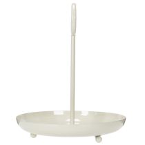 Product Decorative metal bowl with handle for modern living room design and table decoration 31cm