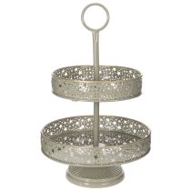 Product Decorative tiered serving tray with handle, star motif, two-tiered, 49cm