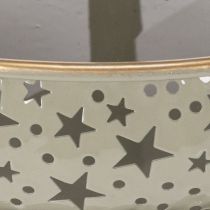 Product Decorative tiered serving tray with handle, star motif, two-tiered, 49cm