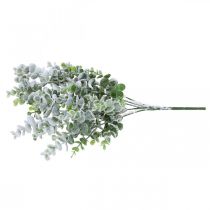 Product Artificial eucalyptus branch snowed deco branch eucalyptus Christmas 48cm