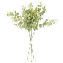 Product Artificial eucalyptus branch with round leaves, 75cm, 4 pieces