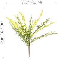 Product Artificial fern branch, artificial green plant for decoration, 45cm