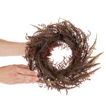 Product Artificial wreath with fern branches, autumn decoration, 35cm
