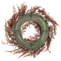 Product Artificial wreath with fern branches, autumn decoration, 35cm