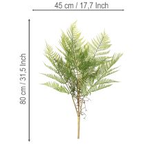 Product Artificial fern branch, decorative green plant for flower arrangements, 80cm