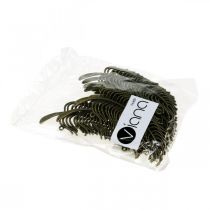 Product Decorative feathers, jewelry pendants, metal feathers, scatter decoration bronze-colored L8cm 10 pcs