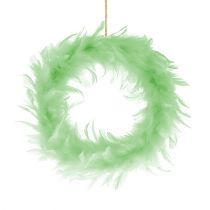 Spring wreath light green Ø15cm 4pcs