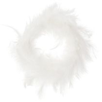 Product Feather wreath ideal for wedding decoration and atmospheric Easter decoration 20cm