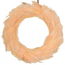 Spring wreath orange wreath to hang door wreath Ø20cm 3pcs