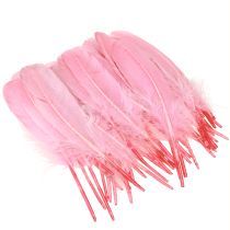 Product Feathers for crafting Pink goose feathers 18cm – 20cm 20g x 2pcs