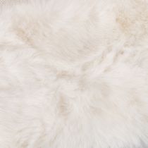 Product White fluffy decorative ribbon, faux fur roll, 10x140cm, 3 pieces