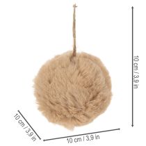 Product Decorative pom-pom ball ornament for Christmas trees, 10cm