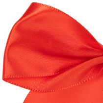 Product Decorative red bow, pre-tied for crafting and packaging, 11cm, 25 pieces